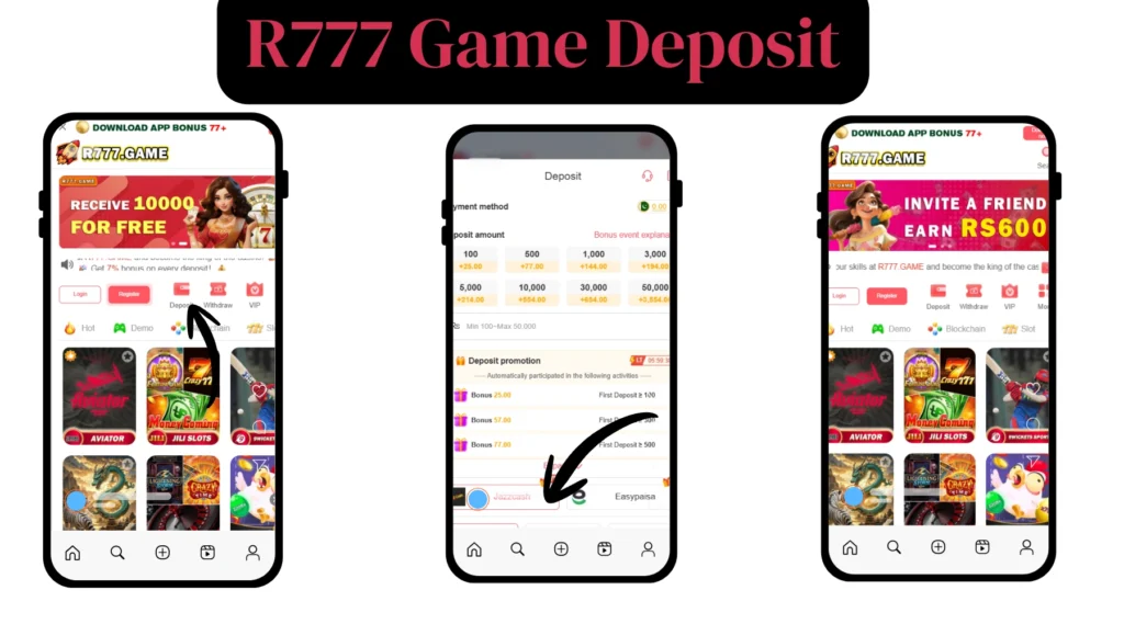 R777 Game deposit
