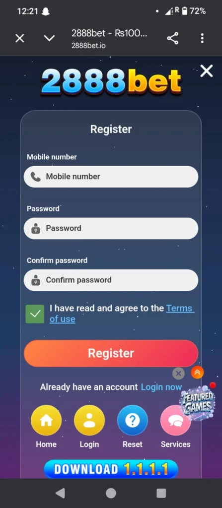 2888Bet Game login